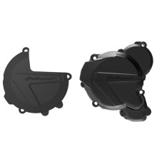 Комплект кришок генератора polisport, зчеплення та водяного насоса ktm exc/xcw tpi 250/300, husqvarna te tpi 250/350 `17-22 чорний (8461700001+8467500001+8485200001) (8461700001+8467500001+8485200001)