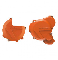Комплект кришок генератора, зчеплення та водяного насоса polisport ktm exc/xcw tpi 250/300, husqvarna te tpi 250/350 `17-22, колір помаранчевий (8461700002+8467500002+8485200002) (8461700002+8467500002+8485200002)