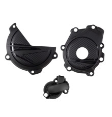 Комплект кришок генератора, зчеплення та водяного насоса polisport ktm sx-f 450 '23-'25; xc-f 450 '23-'25; smr450 '23-'25; husqvarna fc/fs 450 '23-'25 чорний
