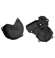 Комплект кришок генератора та зчеплення polisport ktm exc/xcw 250/300, husqvarna te 250/350 `13-16 чорний (8460200001+8464300001)