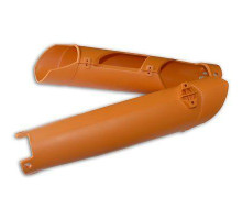 Чохли на передні амортизатори UFO ktm sx/sxf '07-'14, exc '08-'15 оранжеві oem 7800109410004