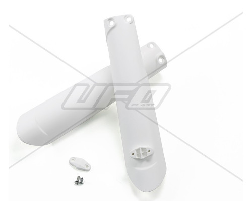 Кожухи (амортизатори) телескопів UFO передні ktm sx/sxf '15-'20, exc/excf '16-'20 tpi, колір білий