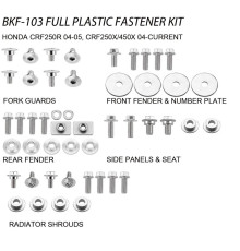 Набір пластикових гвинтів accel HONDA crf 250r '04-05, crf 250/450x '04-20 (bkf-103)