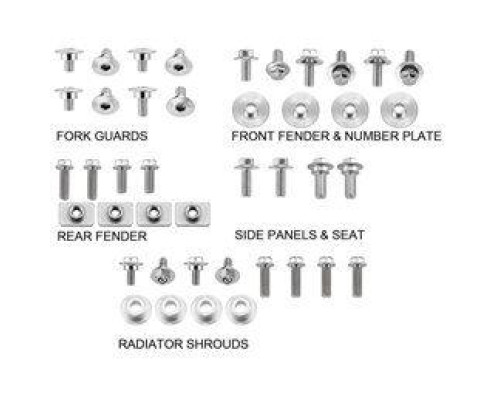 Набір пластикових гвинтів accel HONDA crf 250r '10-13, crf 450r '09-12 (bkf-102)