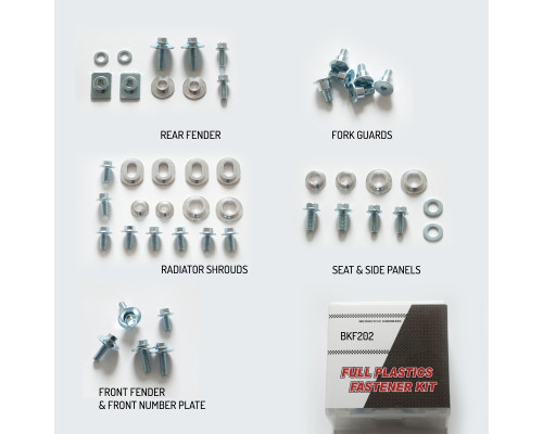 Набір пластикових гвинтів YAMAHA yzf 250 '10-'13, wr 450f '12-'14 (bkf-202)