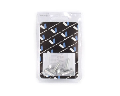 V parts (vicma) комплект болтів обтічника m5x15 (6шт) сріблястий (ta515pl)