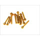 V parts (vicma) комплект болтів обтічника m5x50 (12шт) золотий колір (rc550or)