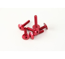 V parts (vicma) комплект болтів обтічника m6x30 (6шт) червоні (шестигранні) (ta630r)