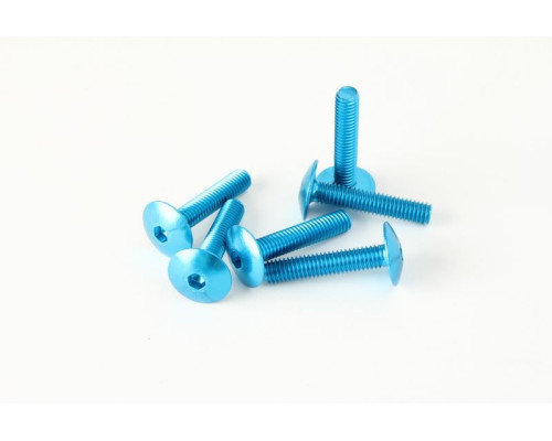 V parts (vicma) комплект болтів обтічника m6x30 (6 шт.) сині (шестигранні) (ta630az)