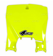 UFO стартовий номер husqvarna tc 125 16-20, tc 250 17-20, tc 300 16-18, fc 250/350/450 16-20 fluo жовтий (ступінь з кришками амортизаторів)