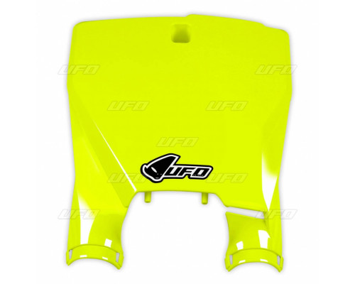 UFO стартовий номер husqvarna tc 125 16-20, tc 250 17-20, tc 300 16-18, fc 250/350/450 16-20 fluo жовтий (ступінь з кришками амортизаторів)