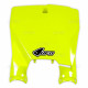 UFO стартовий номер husqvarna tc 125 16-20, tc 250 17-20, tc 300 16-18, fc 250/350/450 16-20 fluo жовтий (ступінь з кришками амортизаторів)