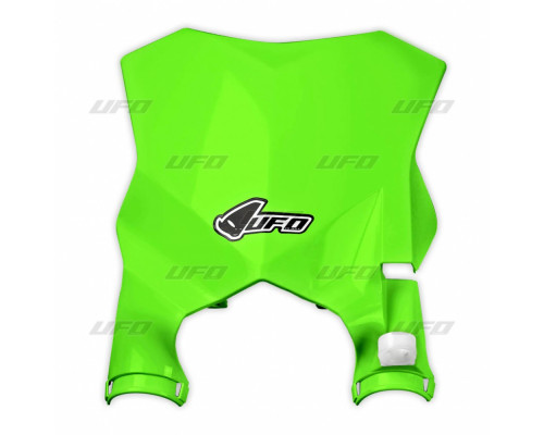 Стартовий номер UFO kawasaki kxf 250 17-19, kxf 450 16-19 fluoресцентно-зелений (ступінь з кришками амортизаторів)