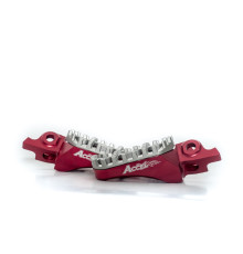 Підніжки accel HONDA crf 250/450r,x '04-'17,crf150r '07-'16,cr125/250 '02-'07,алюміній 7075,колір червоний,ширина регулюється
