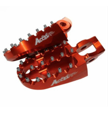 Підніжки accel ktm exc/excf 250/300/350/450/500 '17-20 помаранчеві (комплект 2 шт)