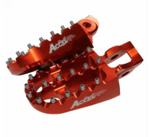 Підніжки accel ktm exc/excf 250/300/350/450/500 '17-20 помаранчеві (комплект 2 шт)