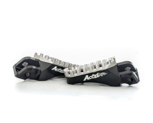 Підніжки accel ktm sx/sxf/exc/excf '02-'15, регульовані по ширині, чорні, (комплект 2 шт)