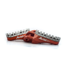 Підніжки accel ktm sx/sxf/exc/excf '02-'15, регульовані по ширині, колір помаранчевий, (комплект 2 шт)