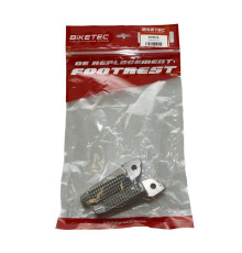 Biketec parts комплект підніжок водія (підставки для ніг) bmw k 1300s/r '08-13, k 1200r/s '03-08, f 800r '05-13, r 1200s hp2 '04-06 колір срібло