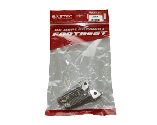 Biketec parts комплект підніжок водія (підставки для ніг) bmw k 1300s/r '08-13, k 1200r/s '03-08, f 800r '05-13, r 1200s hp2 '04-06 колір срібло