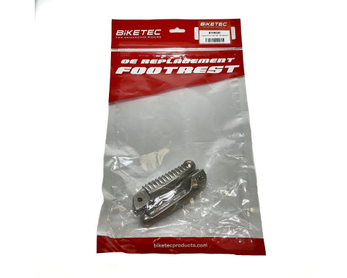 Biketec parts комплект підніжок водія (підставки для ніг) ducati 848/1098/1198 '08-13 колір срібло