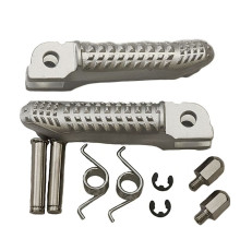 Biketec parts комплект підніжок водія (підставки для ніг) в комплекті з кріпленнями bmw s 1000rr '15-17 колір срібло