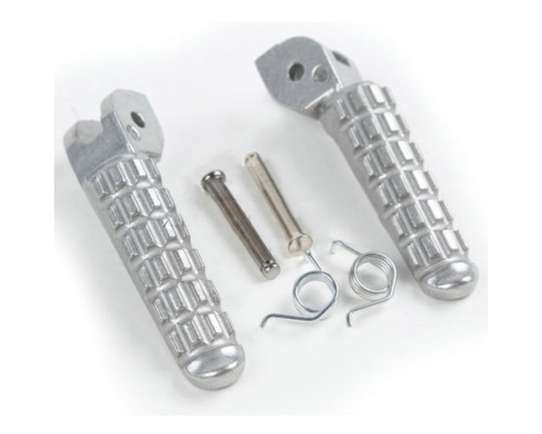 Biketec parts комплект підніжок водія (підставки для ніг) в комплекті з кріпленнями ducati monster 696/796 '09-13 колір срібло