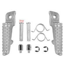Biketec parts комплект підніжок водія (підставки для ніг) в комплекті з кріпленнями HONDA cbr 600rr '03-06, cbr 1000 rr '04-14, cbr 1000r '08-11 колір сріблястий