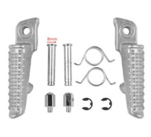 Biketec parts комплект підніжок водія (підставки для ніг) в комплекті з кріпленнями HONDA cbr 600rr '03-06, cbr 1000 rr '04-14, cbr 1000r '08-11 колір сріблястий