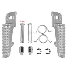 Biketec parts комплект підніжок водія (підставки для ніг) в комплекті з кріпленнями HONDA cbr 600rr '03-06, cbr 1000 rr '04-14, cbr 1000r '08-11 колір сріблястий