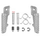 Biketec parts комплект підніжок водія (підставки для ніг) в комплекті з кріпленнями HONDA cbr 600rr '03-06, cbr 1000 rr '04-14, cbr 1000r '08-11 колір сріблястий