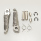 Biketec parts rider комплект підніжок в комплекті з кріпленнями kawasaki zx-6r/zx-10r '03-13, ninja 650r '06-13, er6 '09-10, kle 650 '08-13, z 750 '04-11, z 1000 '03-13, z 1000sx '11-13 колір срібло