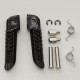 Biketec parts rider комплект підніжок (підставки для ніг) в комплекті з кріпленнями suzuki gsxr 600/750/1000 '01-12 колір чорний