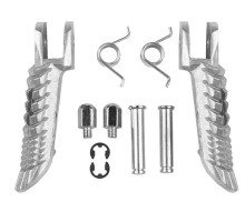 Biketec parts rider комплект підніжок (підставки для ніг) в комплекті з кріпленнями suzuki gsxr 600/750/1000 '01-14 колір срібло