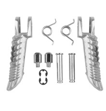 Biketec parts rider комплект підніжок (підставки для ніг) в комплекті з кріпленнями suzuki gsxr 600/750/1000 '01-14 колір срібло