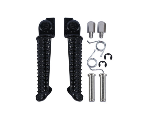 Biketec parts комплект підніжок водія (підставки для ніг) в комплекті з кріпленнями YAMAHA yzf r1 '98-11, yzf r6 '99-12 колір чорний