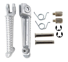 Biketec parts комплект підніжок водія (підставки для ніг) в комплекті з кріпленнями YAMAHA yzf r1 '98-11, yzf r6 '99-12 колір сріблястий