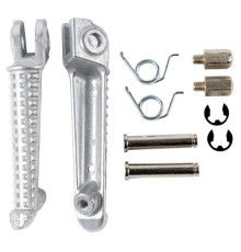 Biketec parts комплект підніжок водія (підставки для ніг) в комплекті з кріпленнями YAMAHA yzf r1 '98-11, yzf r6 '99-12 колір сріблястий