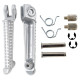 Biketec parts комплект підніжок водія (підставки для ніг) в комплекті з кріпленнями YAMAHA yzf r1 '98-11, yzf r6 '99-12 колір сріблястий