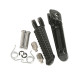 Biketec parts комплект підніжок водія (підставки для ніг) в комплекті з кріпленнями YAMAHA yzf r1 '98-11, yzf r6 '99-12, yzf r6s '03-09 колір чорний