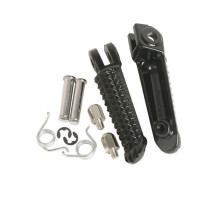 Biketec parts комплект підніжок водія (підставки для ніг) в комплекті з кріпленнями YAMAHA yzf r1 '98-11, yzf r6 '99-12, yzf r6s '03-09 колір чорний