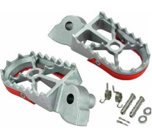 Підніжки buzzetti HONDA cr 125/250r '02-'08; crf 250r/x '04-'22; crf 300l '21-'23; crf 450r/x '02-'22; crf 1000l '18-'22 (нержавіюча сталь в комплекті 2 пружини, 2 штифти, 2 шайби, 2 штифти)
