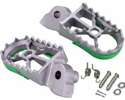 Підніжки buzzetti кілочки kawasaki kx 250 '19-'22; kxf250 '06-'18; kx 450 '21-'22; kxf 450 '07-'18 (нержавіюча сталь в комплекті з монтажним набором 2 пружини, 2 штифти, 2 шайби, 2 штифти)