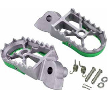 Підніжки buzzetti кілочки kawasaki kx 250 '19-'22; kxf250 '06-'18; kx 450 '21-'22; kxf 450 '07-'18 (нержавіюча сталь в комплекті з монтажним набором 2 пружини, 2 штифти, 2 шайби, 2 штифти)
