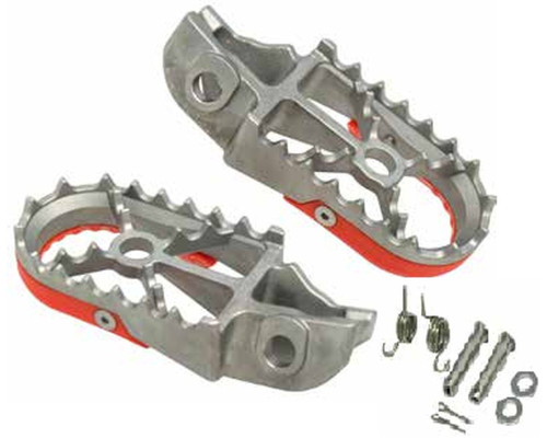 Підніжки buzzetti кілочки ktm sx 85 '18-'22; sx/sxf 125/250/350/450 '16-'22; husqvarna tc 85 '18-'22; tc 125 '16-'22; fc 250-450 '16-'22; fx 350/450 '17-'22 (нержавіюча сталь в комплекті з монтажним набором 2 пружини, 2 штифта, 2 шайби, 2 штифта)