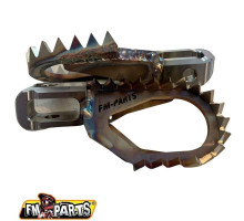 Fm-parts офсетні підніки (комплект) нержавіючі підніки ktm / husqvarna / gas gas '24 колір сталі