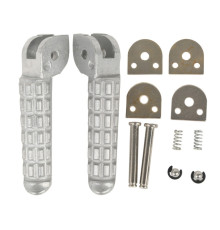 Biketec parts комплект підніжок для пасажирів (підставки для ніг) в комплекті з кріпленнями ducati monster 696/796 '09-13 колір срібло