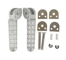 Biketec parts комплект підніжок для пасажирів (підставки для ніг) в комплекті з кріпленнями ducati monster 696/796 '09-13 колір срібло