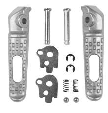 Biketec parts комплект підніжок для пасажирів (підніжки) в комплекті з кріпленнями HONDA cbr 600rr / cbr 1000rr '03-14 колір срібло