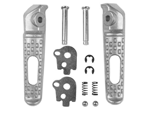 Biketec parts комплект підніжок для пасажирів (підніжки) в комплекті з кріпленнями HONDA cbr 600rr / cbr 1000rr '03-14 колір срібло